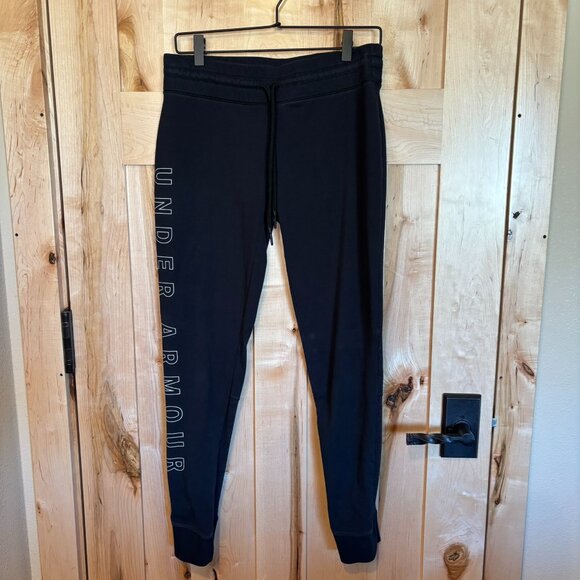 UA Under Armour Fitted Favorite Jogger Black M Medium Style 1328925 Mesh Panels - Picture 1 of 8